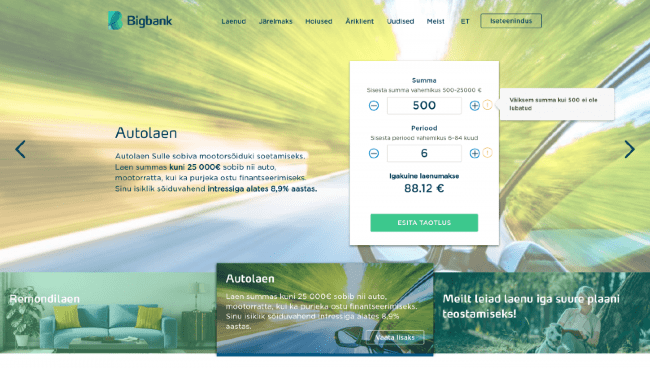 Big Bank kogemused ja arutleu