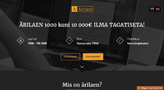 Ärilaen - Laenusumma kuni 100 000 €