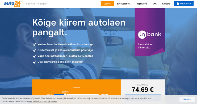 Ekraanitõmmis Auto24