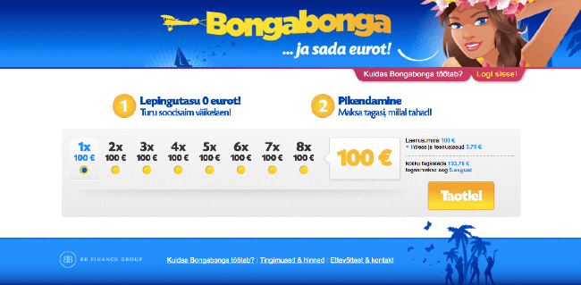 Ekraanitõmmis Bongabonga