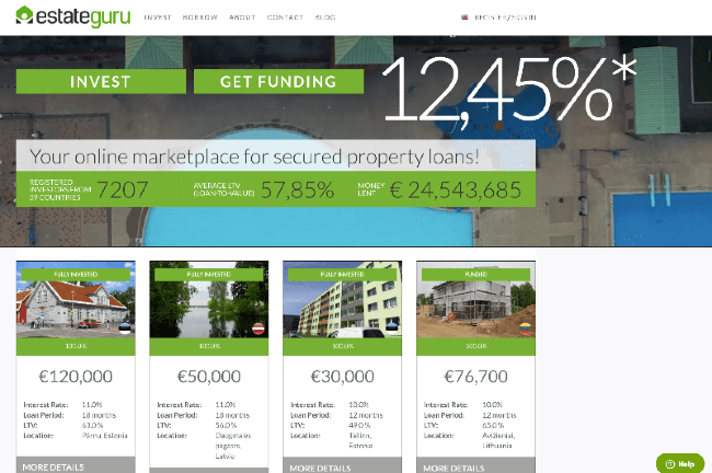 EstateGuru veebisait