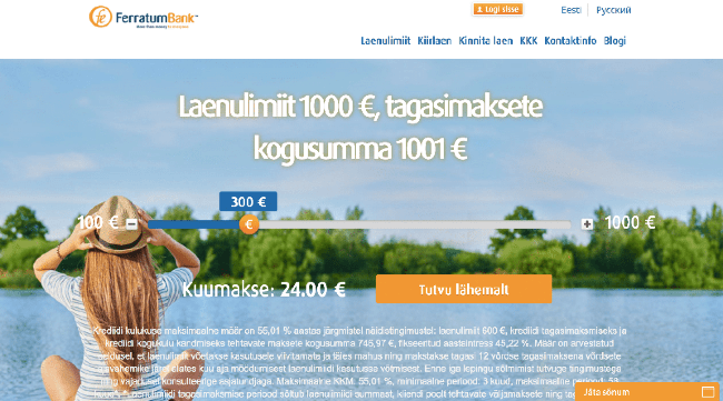 Ekraanitõmmis Ferratum