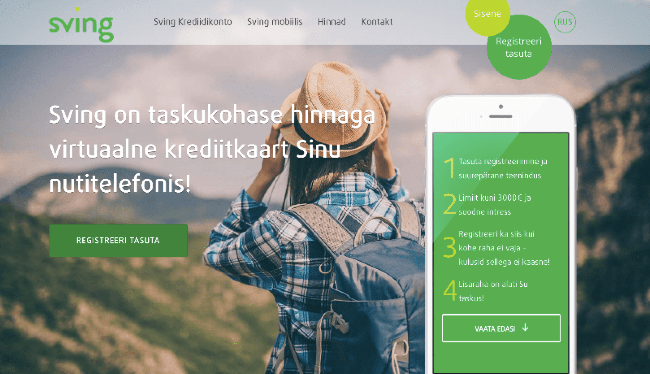 Ekraanitõmmis Sving