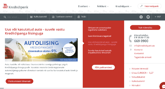 Swedbank veebisait